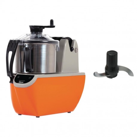Dynamic Foodprocessor CL200UK – Digitaal Display, 1 Snelheid, Oranje
