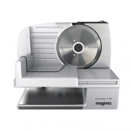 Magimix T190 Vleessnijmachine Wit - Voedselsnijder met Roestvrijstalen Mes