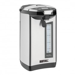 Buffalo heetwaterdispenser 4,7L – zilveren waterkoker met instelbare temperatuur