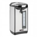 Buffalo heetwaterdispenser 4,7L – zilveren waterkoker met instelbare temperatuur