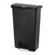 Rubbermaid Slim Jim Front Step pedaalemmer 68L zwart – polyethyleen afvalbak