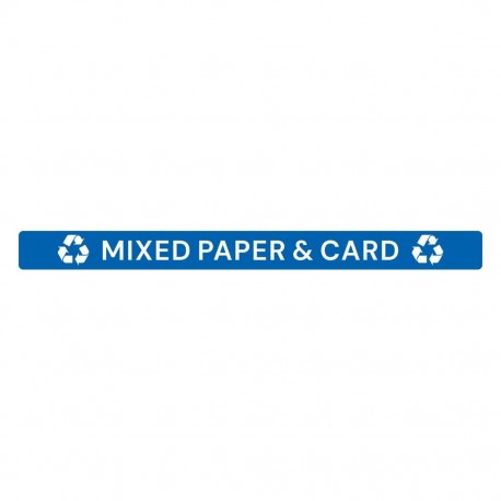 Jantex Slim Bin deksellabel Gemengd Papier & Karton - Blauw