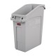 Slim Jim afvalbak grijs 49L | Compacte polyethyleen onderbouwbak