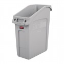 Slim Jim afvalbak grijs 49L | Compacte polyethyleen onderbouwbak