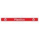 Jantex Slim Bin Label - Rood Papier Afvalbaklabel 360x30mm