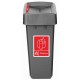 Jantex Slim Bin Label - Rood Papier Afvalbaklabel 360x30mm