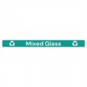 Jantex Slim Bin Label Gemengd Glas - Groen Afvalsticker