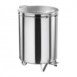 Gastro M RVS Pedaalemmer met Wielen 50L