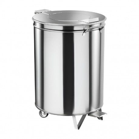 Gastro M RVS Pedaalemmer met Wielen 50L