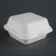 Fiesta Compostable bagasse hamburgerbakjes 153mm - wit (500 stuks)