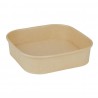 Fiesta Recycleerbare Vierkante Container Bodems 750ml – Bruin Papier (300 stuks)