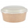 Colpac recyclebare kraft saladebakken met deksel groot 1300ml (150 stuks)