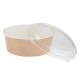 Colpac recyclebare kraft saladebakken met deksel groot 1300ml (150 stuks)
