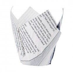 Chevler krantenprint frietpapier – bont frietzakje (1100 stuks)