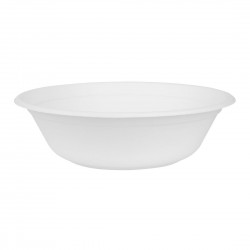 Fiesta Composteerbare Bagasse Poke Bowl Basissen 909ml – Wit (50 stuks)