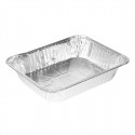 Folie 1/2 Gastronorm Afhaalcontainers – 100 stuks Zilver Aluminium