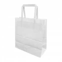 Fiesta Recyclable papieren afhaalzakken wit - medium - 250 stuks