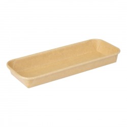 Fiesta Recycleerbare Sushi Schaaltjes 220x90mm - Bruin Papier (300 stuks)