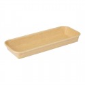Fiesta Recycleerbare Sushi Schaaltjes 220x90mm - Bruin Papier (300 stuks)