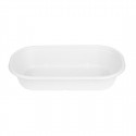 Fiesta Composteerbare Bagasse Ovale Containers 850ml – Afhaalverpakking (100 stuks)