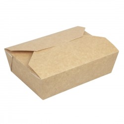 Colpac recyclebare kraft voedseldozen 1950ml – bruin kraftkarton (200 stuks)