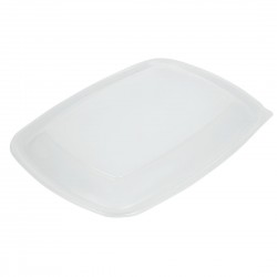 FastPac deksels voor grote rechthoekige voedseldozen 1350ml – helder, 150 stuks
