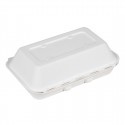 Fiesta Composteerbare Bagasse Voedselcontainers 400x335mm (200 stuks) - Wit