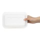 Fiesta Composteerbare Bagasse Voedselcontainers 400x335mm (200 stuks) - Wit