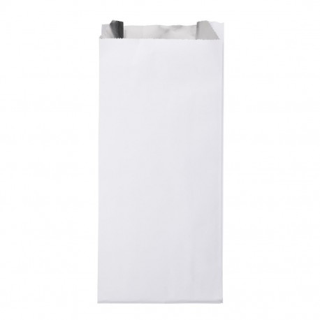 Fiesta Recyclebare Papieren Afhaalzakken met Folievoering – 250x100x45mm (500 stuks)