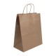 Fiesta Recyclable Bruine Papieren Tassen met Twist Handle - Groot (250 stuks)