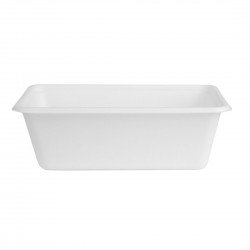 Fiesta Composteerbare Bagasse Voedselcontainer Bases 800ml - 100 stuks - Wit