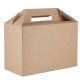Colpac recyclebare kraft dozen groot (125 stuks) – Afhaalverpakking Karton Bruin