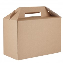 Colpac recyclebare kraft dozen groot (125 stuks) – Afhaalverpakking Karton Bruin