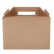 Colpac recyclebare kraft dozen groot (125 stuks) – Afhaalverpakking Karton Bruin