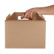 Colpac recyclebare kraft dozen groot (125 stuks) – Afhaalverpakking Karton Bruin
