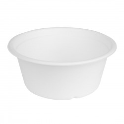 Fiesta Composteerbare Bagasse Kom Basis 400ml – Wit (50 stuks)
