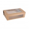 Fiesta Compostable composteerbare saladebakken met PLA venster 1600ml - 200 stuks
