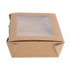 Fiesta Compostable composteerbare saladebakken met PLA venster 1600ml - 200 stuks