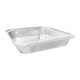 Fiesta Recyclebare Ondiepe Foliecontainers 1580ml (200 Stuks) - Zilveren Aluminium Bakjes