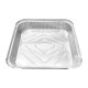 Fiesta Recyclebare Ondiepe Foliecontainers 1580ml (200 Stuks) - Zilveren Aluminium Bakjes