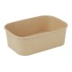 Fiesta Recyclable rechthoekige afhaalbakjes 750ml, bruin (300 stuks)
