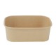 Fiesta Recyclable rechthoekige afhaalbakjes 750ml, bruin (300 stuks)