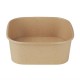 Fiesta Recycleerbare Vierkante Container Basissen 1200ml (300 stuks) - Bruin Papier