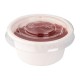 Fiesta Recyclable PET deksels voor bagasse sausbakjes - 1000 stuks, helder