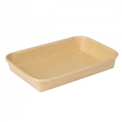 Fiesta Recyclable No. 3 Sushi Schaal Bodems 160x115mm – Bruin Papier (300 stuks)