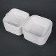 Fiesta Compostable bagasse hamburgerbakjes 152mm - Wit (500 stuks)