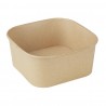 Fiesta Recycleerbare Vierkante Containerbodems 1400ml – Bruin Papier (300 stuks)