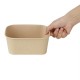 Fiesta Recycleerbare Vierkante Containerbodems 1400ml – Bruin Papier (300 stuks)