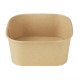 Fiesta Recycleerbare Vierkante Containerbodems 1400ml – Bruin Papier (300 stuks)