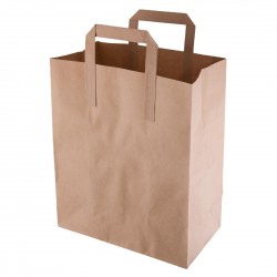 Fiesta gerecyclede bruine papieren draagtassen medium (250 stuks)